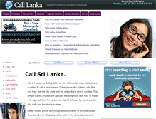 Tablet Screenshot of calllanka.com
